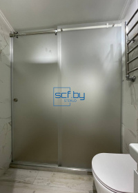 clients and partners8-Душевая с одной раздвижной дверью и неподвижным стеклом